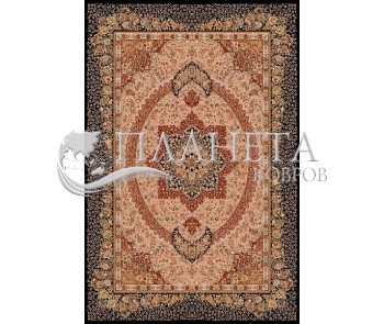 Иранский ковер Marshad Carpet 3053 Pink Black - высокое качество по лучшей цене в Украине