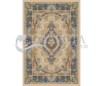 Иранский ковер Marshad Carpet 3054 Beige Blue - высокое качество по лучшей цене в Украине