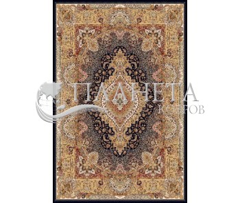 Иранский ковер Marshad Carpet 3054 Black Cream - высокое качество по лучшей цене в Украине