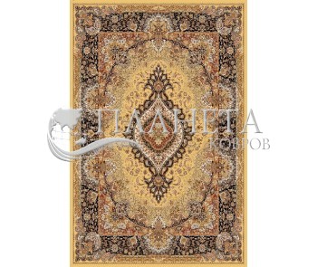 Иранский ковер Marshad Carpet 3054 Yellow Black - высокое качество по лучшей цене в Украине