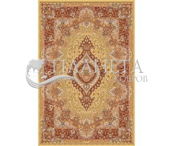 Иранский ковер Marshad Carpet 3054 Yellow Red - высокое качество по лучшей цене в Украине