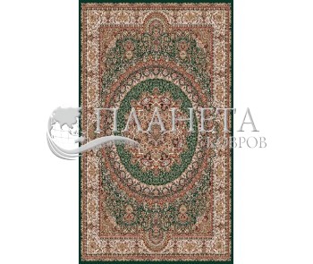 Иранский ковер Marshad Carpet 3057 Dark Green - высокое качество по лучшей цене в Украине