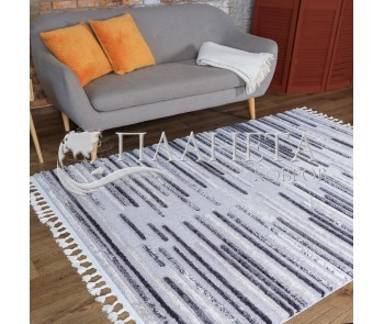 Синтетичний килим Bilbao Y493A GREY/BLUE - Висока якість за найкращою ціною в Україні