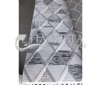 Синтетичний килим  BILBAO Z703A white/grey - Висока якість за найкращою ціною в Україні