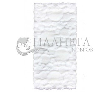 Высоковорсный ковер Softy 3D 2270A white - высокое качество по лучшей цене в Украине