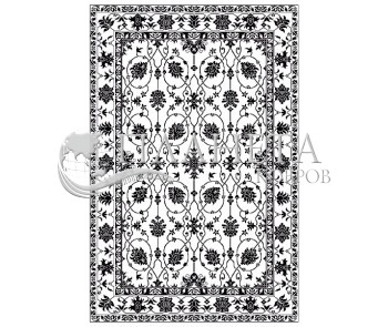 Iranian carpet Black&White 1742 - high quality at the best price in Ukraine