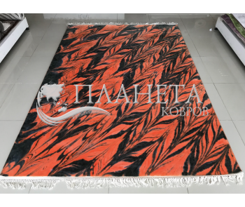 Акриловый ковер Ebru 9999A orange - высокое качество по лучшей цене в Украине