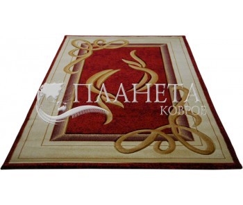 Синтетический ковер Exellent 0195A burgundy - высокое качество по лучшей цене в Украине