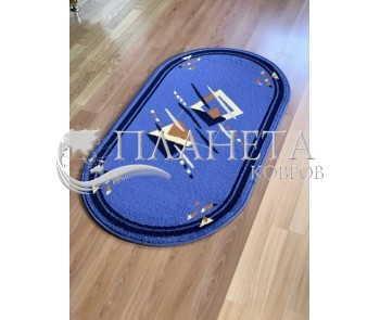 Синтетический ковер FRISE F3039A BLUE - высокое качество по лучшей цене в Украине