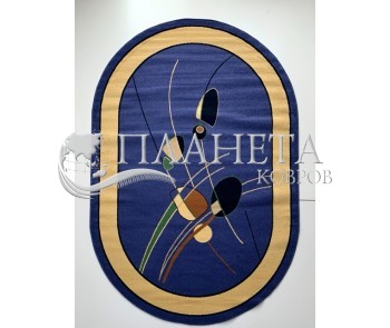 Synthetic carpet FRISE F3042A BLUE - high quality at the best price in Ukraine