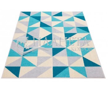 Синтетический ковер Funky Top Super Trojkaty Blekit - высокое качество по лучшей цене в Украине
