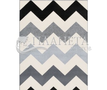 Синтетический ковер Funky Top Super Zygzak Szary - высокое качество по лучшей цене в Украине