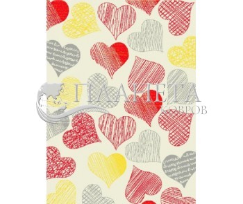 Килим Kolibri (Колібрі) 11467/110 серденька - Висока якість за найкращою ціною в Україні