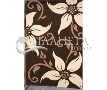 Синтетический ковер Legenda 0331 ромашка коричневый - высокое качество по лучшей цене в Украине