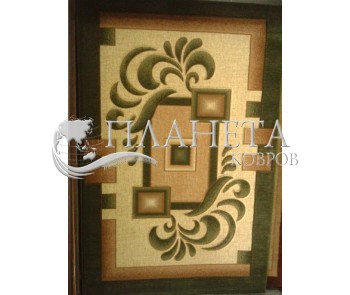 Синтетический ковер Liliya 0596 зеленый - высокое качество по лучшей цене в Украине