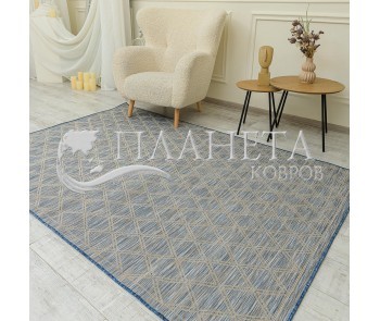 Безворсовий килим Multi Plus 7402 Raw-Blue - Висока якість за найкращою ціною в Україні