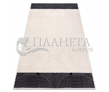 Вовняний килим ANGEL 7901 / 52044 Geometric beige / black - Висока якість за найкращою ціною в Україні