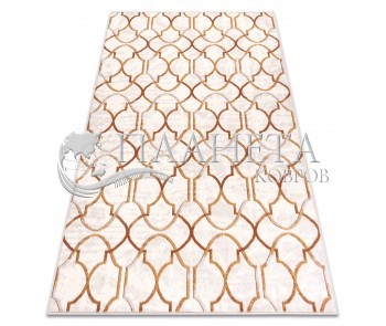 Вовняний килим ANGEL 7905 / 52822 Ornament, art deco beige / gold - Висока якість за найкращою ціною в Україні