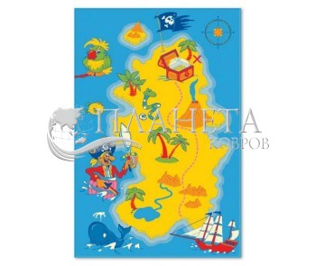 Детский ковер Kids Reviera 3897-44966 Blue - высокое качество по лучшей цене в Украине