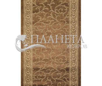 Безворсовая ковровая дорожка Sisal 014 gold-beige - высокое качество по лучшей цене в Украине