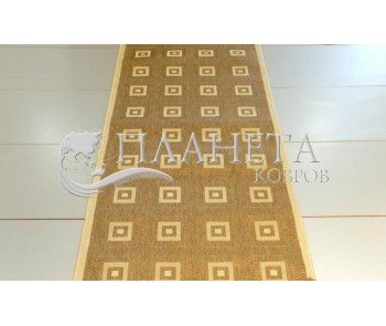 Napless runner carpet Sisal 012 GOLD-BEIGE - high quality at the best price in Ukraine