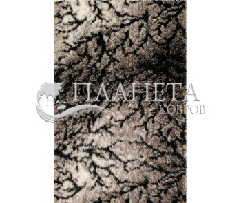 Высоковорсная ковровая дорожка 3D Shaggy b111 grey-black - высокое качество по лучшей цене в Украине