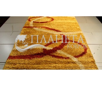 Высоковорсная ковровая дорожка Shaggy Gold 8018 d.yellow (gold) - высокое качество по лучшей цене в Украине