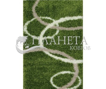 Высоковорсная ковровая дорожка Shaggy Gold 8018 green - высокое качество по лучшей цене в Украине