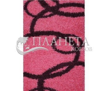 Высоковорсная ковровая дорожка Shaggy Gold 8018 pink - высокое качество по лучшей цене в Украине