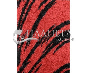 Высоковорсная ковровая дорожка Shaggy Gold 8061 red - высокое качество по лучшей цене в Украине