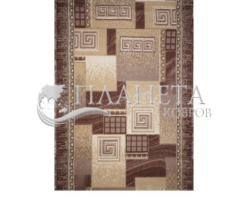 Синтетическая ковровая дорожка Almira 2650 Beige/Coffee - высокое качество по лучшей цене в Украине
