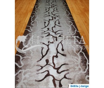 Синтетическая ковровая дорожка DaisyCarving 8483A beige - высокое качество по лучшей цене в Украине