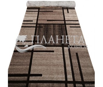 Синтетична килимова доріжка Espresso 02239A BEIGE / D.BROWN - Висока якість за найкращою ціною в Україні