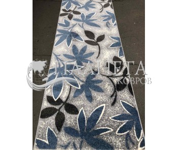 Синтетическая ковровая дорожка KIWI 02628A Blue/L.Grey - высокое качество по лучшей цене в Украине