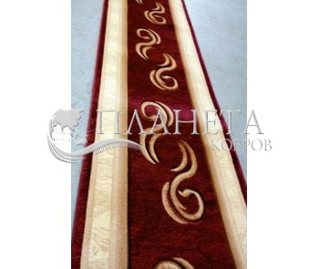 Синтетическая ковровая дорожка Liliya 0517 бордо - высокое качество по лучшей цене в Украине
