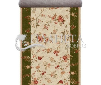 Синтетична килимова доріжка Selena / Lotos 551-130 green - Висока якість за найкращою ціною в Україні