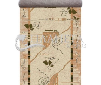 Синтетична килимова доріжка Selena / Lotos 572-100 beige - Висока якість за найкращою ціною в Україні