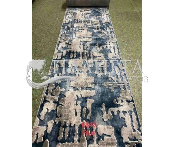 Синтетическая ковровая дорожка Merinos Yaqut 6848 blue - высокое качество по лучшей цене в Украине