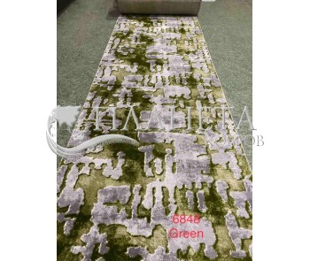Синтетическая ковровая дорожка Merinos Yaqut 6848 green - высокое качество по лучшей цене в Украине