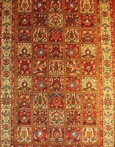 Іранський килим Diba Carpet Kheshti l.red - высокое качество по лучшей цене в Украине.