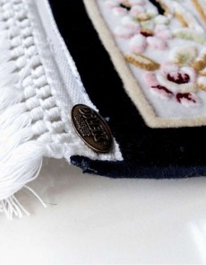 Акриловий килим Zarina 2657A Cream-navy - высокое качество по лучшей цене в Украине.