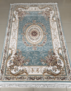Акриловий килим Zarina 2657A Blue-Cream - высокое качество по лучшей цене в Украине.
