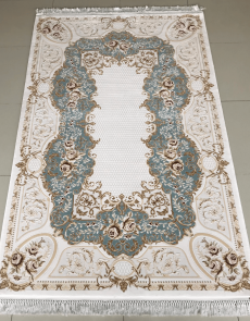 Акриловий килим Zarina 2696A Cream-Blue - высокое качество по лучшей цене в Украине.