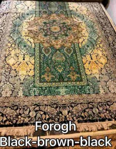 Іранський килим Diba Carpet Forogh black-brown-black - высокое качество по лучшей цене в Украине.