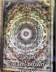 Іранський килим Diba Carpet Jahan cream-brown-black - высокое качество по лучшей цене в Украине.
