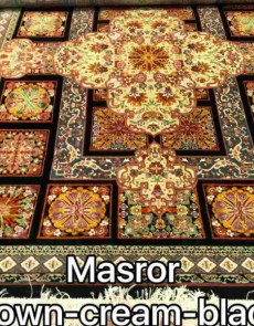 Іранський килим Diba Carpet Masror brown-cream-black - высокое качество по лучшей цене в Украине.