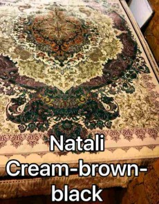 Іранський килим Diba Carpet Natali cream-brown-black - высокое качество по лучшей цене в Украине.