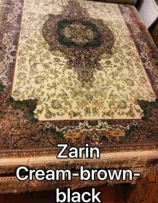 Іранський килим Diba Carpet Zarin cream-brown-black - высокое качество по лучшей цене в Украине.