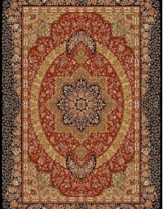 Іранський килим Marshad Carpet 3053 Dark Red Black - высокое качество по лучшей цене в Украине.