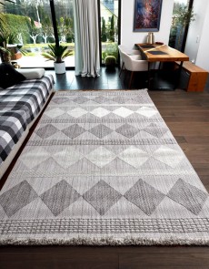 Безворсовий килим AGRA EO61A l.grey/white - высокое качество по лучшей цене в Украине.